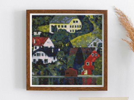 Houses at Unterach on the Attersee Cross Stitch Kit Supply