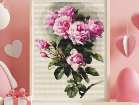 Roses and Bumblebees Cross Stitch Kit Cheap