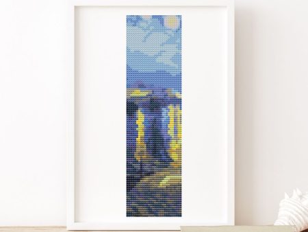 Starry Night over Rhone Bookmark Cross Stitch Kit Sale