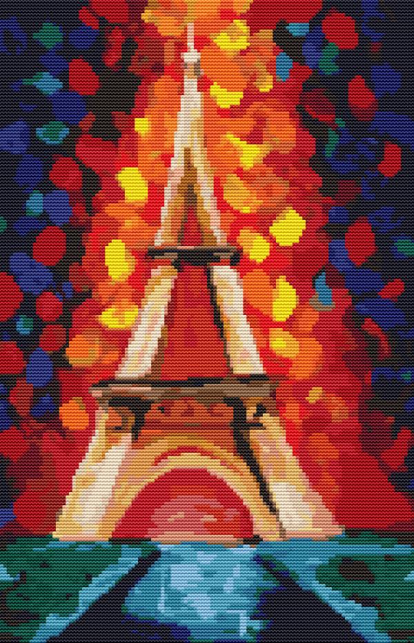 The Colors of Paris Cross Stitch Pattern Online now