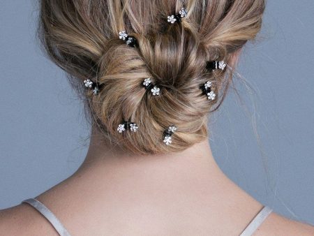 Mini Flower Hair Jaws with Crystal Petals For Cheap