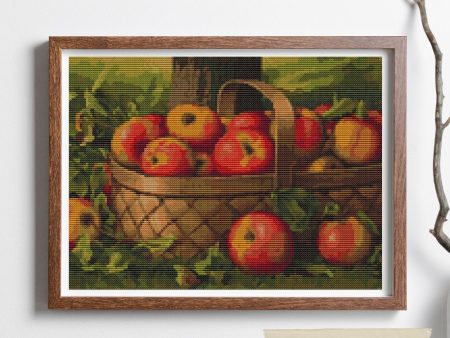 Apples in a Basket Cross Stitch Kit Fashion