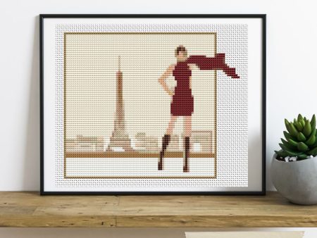 In Paris Cross Stitch Pattern Fashion