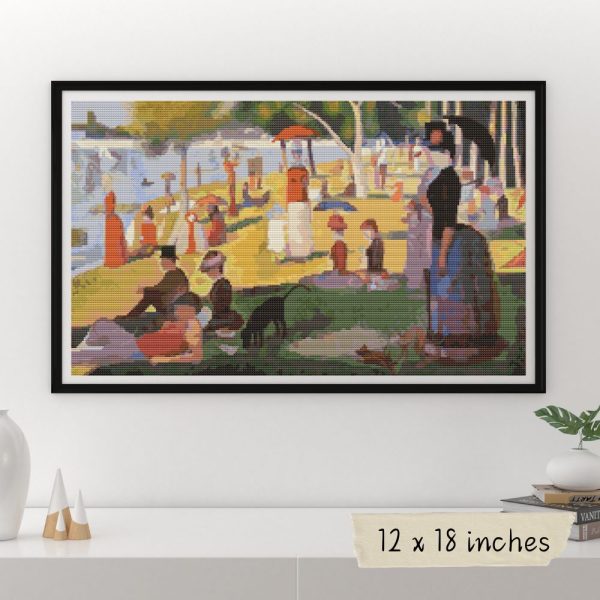 A Sunday Afternoon on the Island of La Grande Jatte Cross Stitch Kit Discount