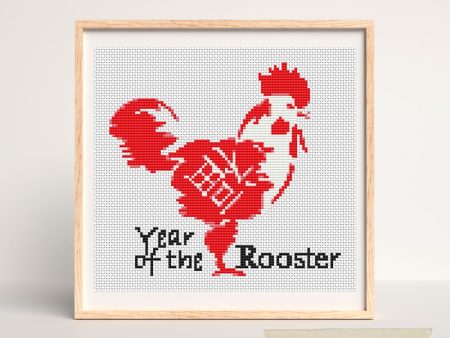 Year of the Rooster Cross Stitch Pattern Online Hot Sale