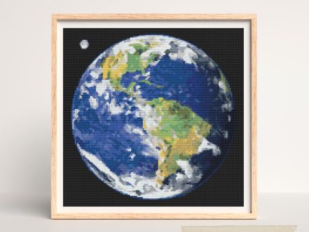 Earth Cross Stitch Kit (SPACE01) For Sale