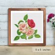 A Trio of Pink Roses Cross Stitch Kit Fashion