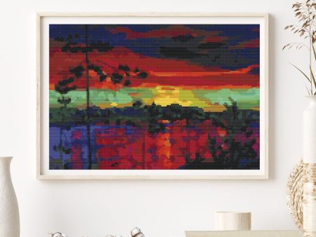 At Sunset Cross Stitch Kit For Cheap