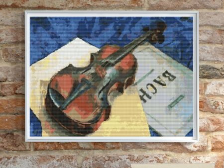 A Still Life With Violin Cross Stitch Pattern Cheap