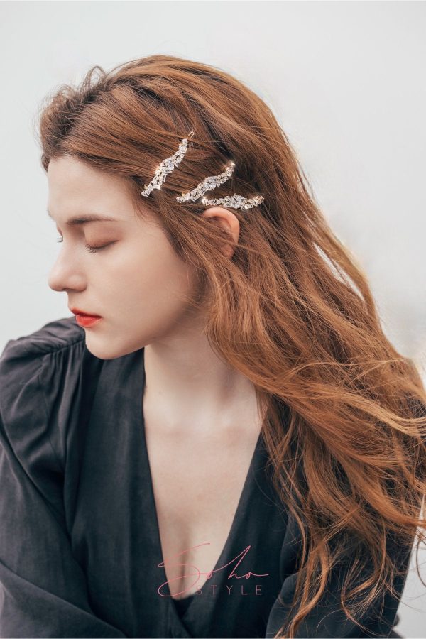 Shooting star stone hair barrette For Sale