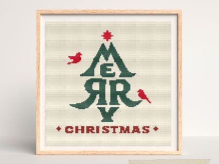 Merry Christmas Cross Stitch Kit Online Sale