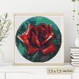 The Red Rose Cross Stitch Pattern Online Hot Sale