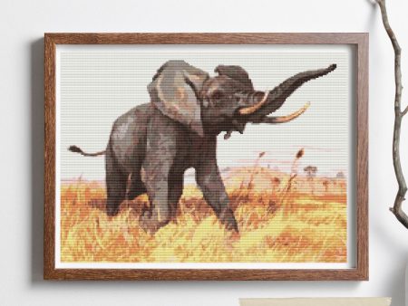 African Elephant Cross Stitch Kit Sale