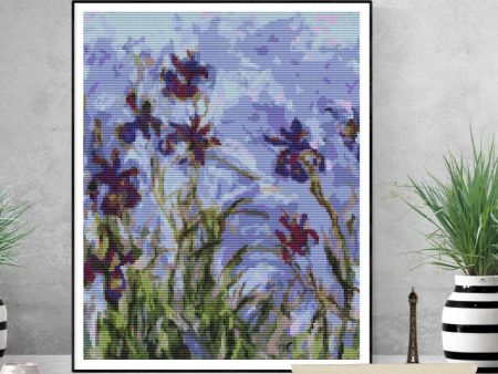 Irises Cross Stitch Kit Discount