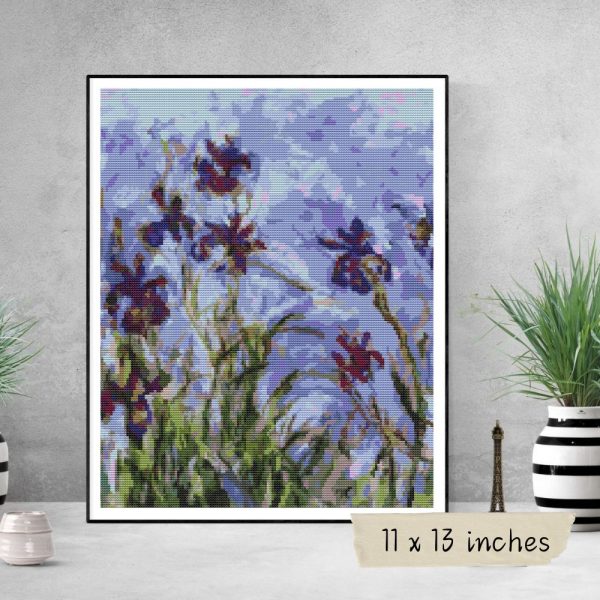 Irises Cross Stitch Kit Discount