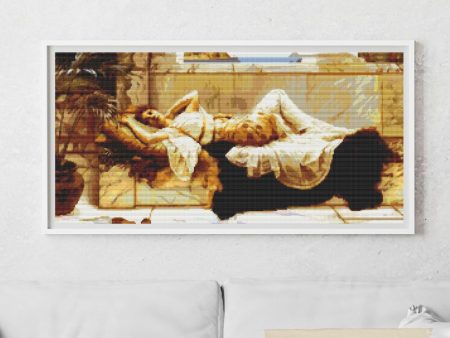 Reclining Girl Cross Stitch Kit Online