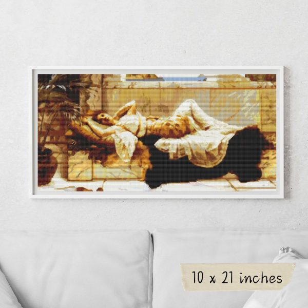 Reclining Girl Cross Stitch Kit Online