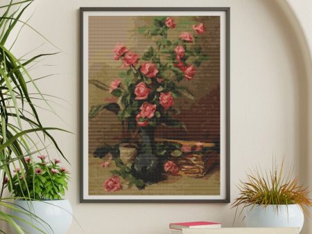 Roses Cross Stitch Kit Online Hot Sale