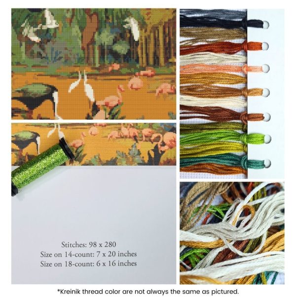 Jungle Scene Cross Stitch Kit For Cheap