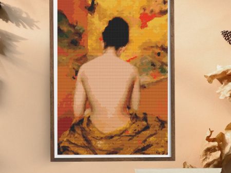 Back of a Nude Cross Stitch Kit Fashion