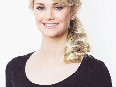 Erin - Futura Long & Wavy  Jaw Clip-In Ponytail Extension Online Hot Sale