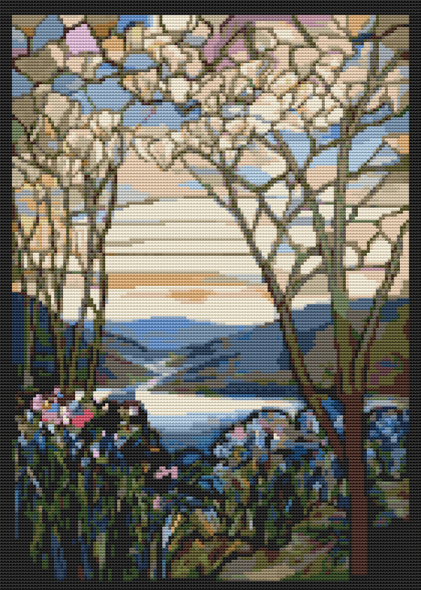 Magnolia and Irises Cross Stitch Kit For Cheap