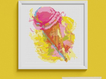 Ice Cream Cross Stitch Pattern Hot on Sale