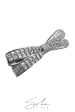 Honeycomb Ribbon Rhinestone Hair barrettes on Sale