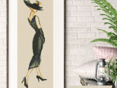 Lady in Black Cross Stitch Kit For Discount