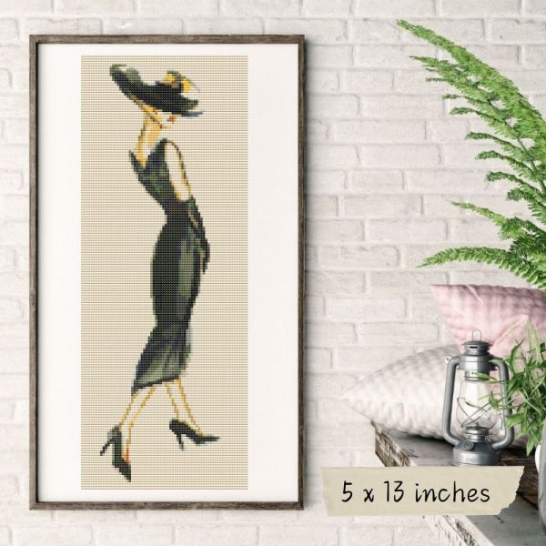 Lady in Black Cross Stitch Kit For Discount