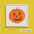 Mr Pumpkin Cross Stitch Pattern For Sale