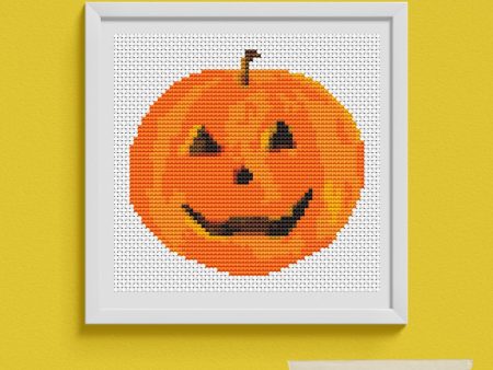 Mr Pumpkin Cross Stitch Pattern For Sale