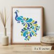 Abstract Peacock Cross Stitch Pattern For Cheap