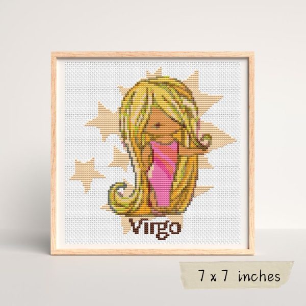 Virgo Cross Stitch Pattern Supply