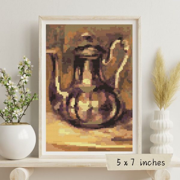 Coffee Pot Mini Cross Stitch Kit Supply