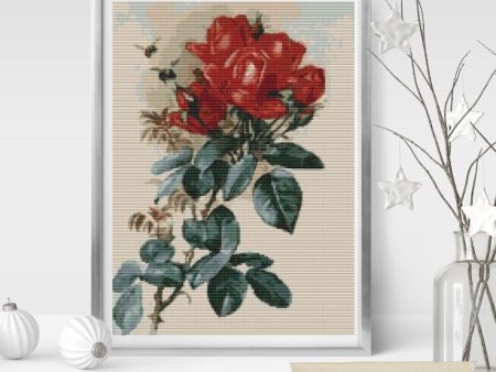 Papa Gontier Roses Cross Stitch Pattern Fashion