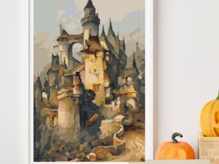 Romantic Castle Cross Stitch Kit on Sale