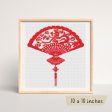 Oriental Fan Cross Stitch Kit Sale