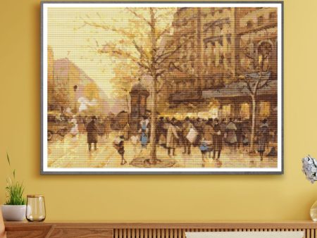 A Paris Street Scene Cross Stitch Pattern For Cheap