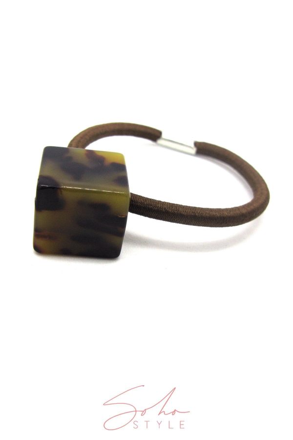 Marble Cube Ponytail Holder Online Hot Sale