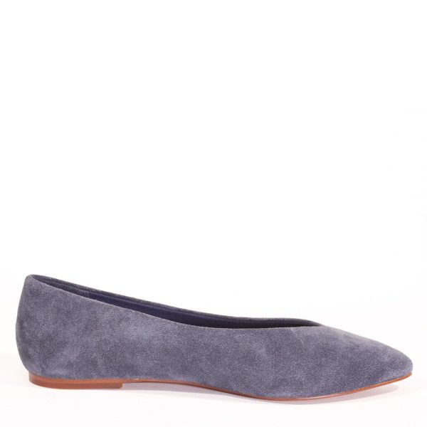 Jolie Suede Ballet Flats Hot on Sale