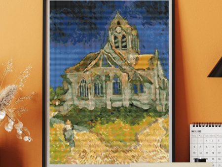 The Church at Auvers Sur Oise Cross Stitch Kit Cheap