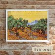 Olive Trees with Yellow Sky and Sun Cross Stitch Kit Supply