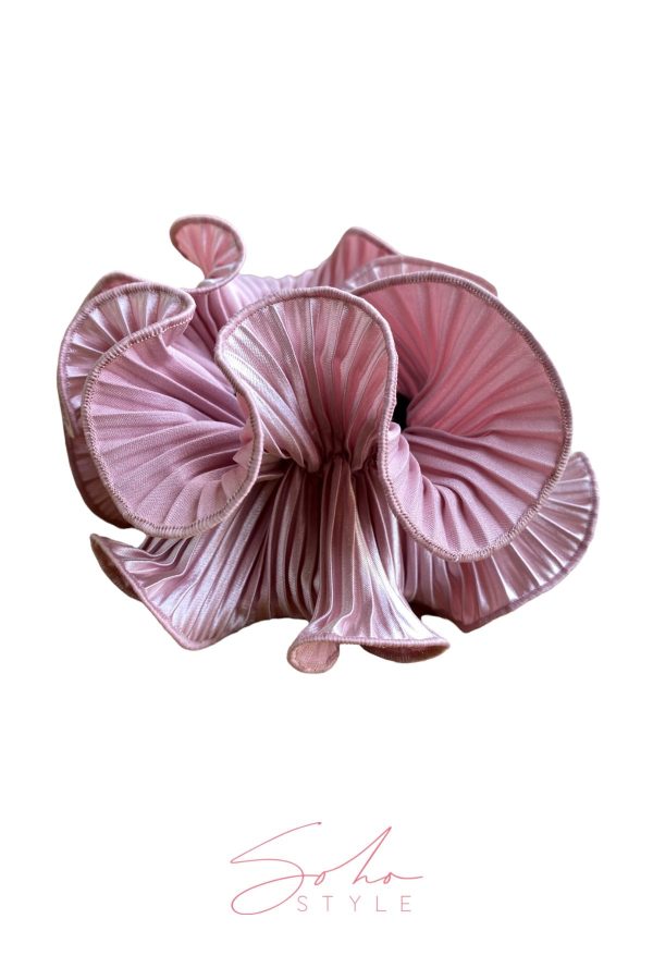 Pleat-lined ponytail scrunchy Supply