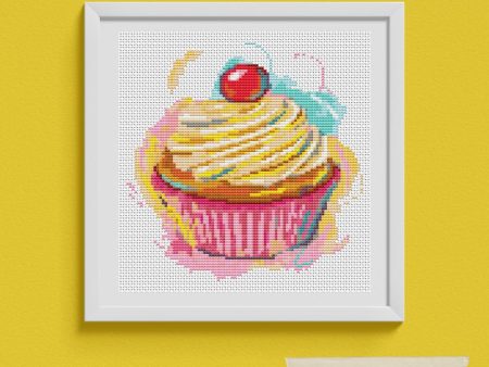 Yummy Cupcake Cross Stitch Pattern For Discount