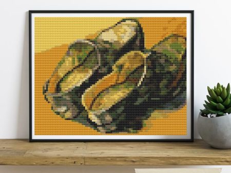 A Pair of Leather Clogs Mini Cross Stitch Pattern Cheap