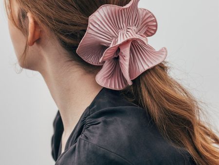 Pleat-lined ponytail scrunchy Supply