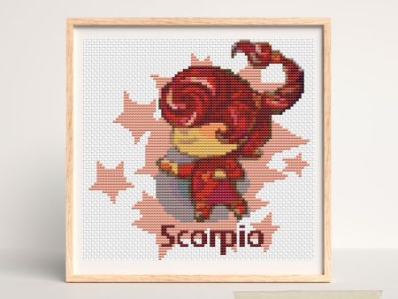 Scorpio Cross Stitch Pattern Supply