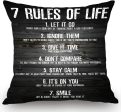 7 Rules Of Life Pillow Online Sale