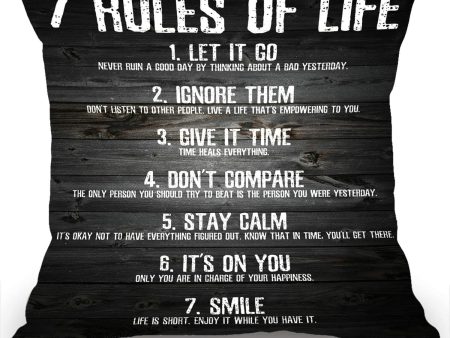 7 Rules Of Life Pillow Online Sale